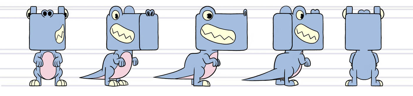 T-Rex Character Turn